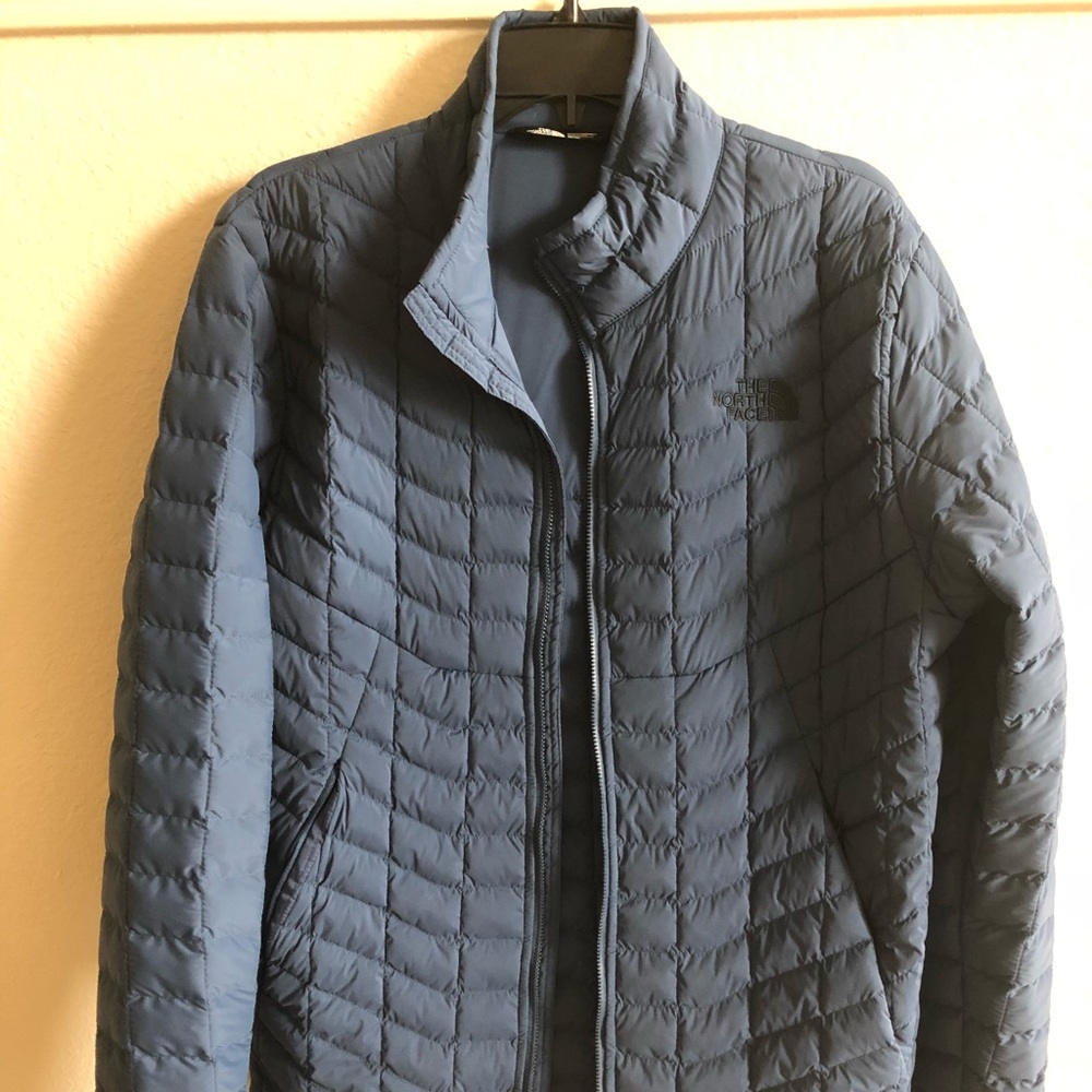 The North Face Mens Thermoball Quilted Jacket-Navy